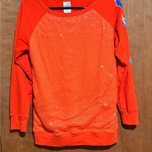 Boise state university broncos  Vibrant Orange Women's Sweatshirt